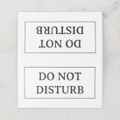 DO NOT DISTURB | 4" x 3.5" Folded Place Card プレイスカード (外部開封)