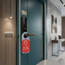 Do Not Disturb and Welcome Reversible Ticket ドアノブサイン