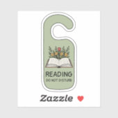 Do Not Disturb Book Lover Bookish Reading  シール (シート)