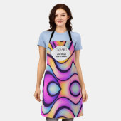 Do Not Disturb  – Colorful Abstract  Personalized  エプロン (着用した状態)