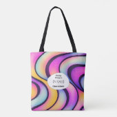 Do Not Disturb  – Colorful Abstract  Personalized  トートバッグ (裏面)