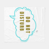Do Not Disturb Cozy Sleep Blanket – Moon Cloud Rel フリースブランケット (正面(横))