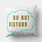 Do Not Disturb Cozy Sleep Throw Pillow – Moon Clou クッション (裏面)