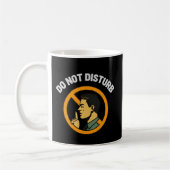 Do Not Disturb Focus Mug – Quiet Workspace Warning コーヒーマグカップ (左)