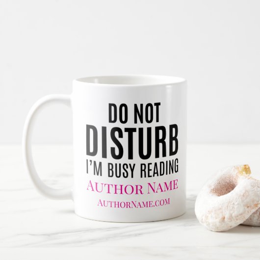 Do Not Disturb I'm Reading コーヒーマグカップ (ドーナツ)