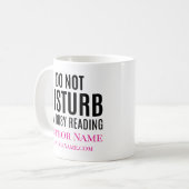 Do Not Disturb I'm Reading コーヒーマグカップ (正面左)
