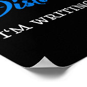Do Not Disturb - I'm Writing  ポスター (角)