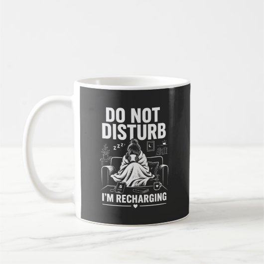 Do Not Disturb Introvert Mode コーヒーマグカップ (左)