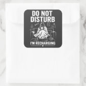 Do Not Disturb Introvert Mode スクエアシール (バッグ)