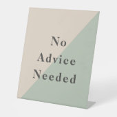 Do Not Disturb No Advice Needed Productivity 台座サイン (正面)
