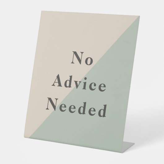 Do Not Disturb No Advice Needed Productivity 台座サイン (正面)