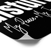 Do Not Disturb Peace Joy Vibe, Funny Sarcastic Quo ポスター (角)