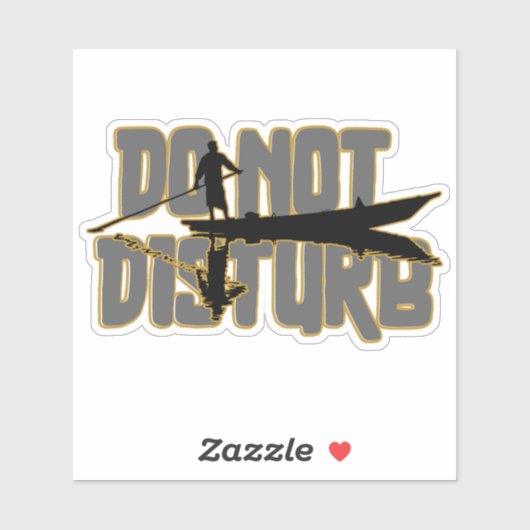 Do Not Disturb – Peaceful Solitude Boat Design シール (シート)