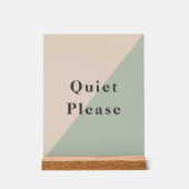 Do Not Disturb Quiet Please Productivity アクリルサイン (正面)