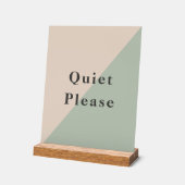 Do Not Disturb Quiet Please Productivity アクリルサイン (傾斜)