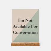 Do Not Disturb Quiet Please Productivity アクリルサイン (正面)