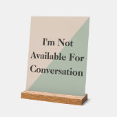 Do Not Disturb Quiet Please Productivity アクリルサイン (傾斜)