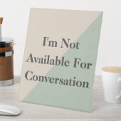 Do Not Disturb Quiet Space Productivity 台座サイン (インサイチュ)