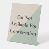 Do Not Disturb Quiet Space Productivity 台座サイン (正面)