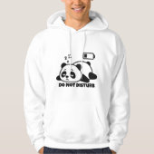 Do Not Disturb Sleeping Panda Cute Lazy Funny パーカ (正面)