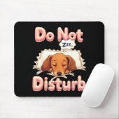 Do Not Disturb Wiener Dog Funny Dachshund Pajamas  マウスパッド (マウス)