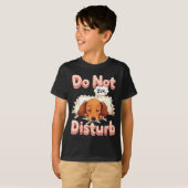 Do Not Disturb Wiener Dog Funny Dachshund Pajamas Tシャツ (正面フル)