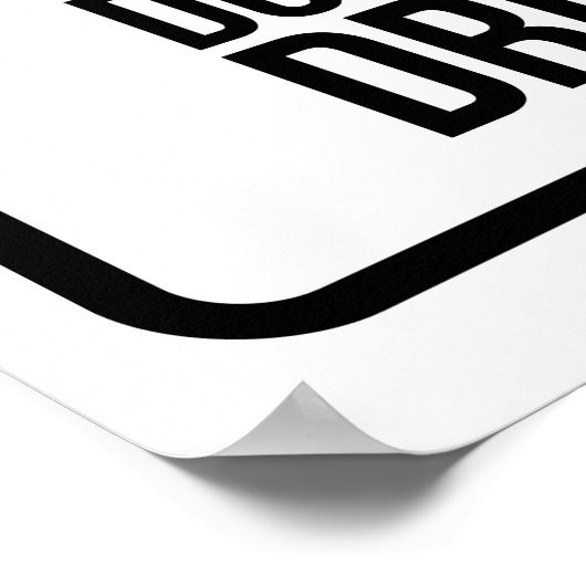 Do not drop  ポスター (角)