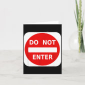 Do Not Enter Street Traffic Sign S  カード (正面)
