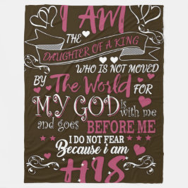 Do Not Fear" Religious Fleece Blanket フリースブランケット