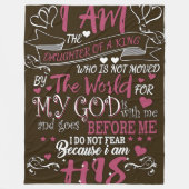 Do Not Fear" Religious Fleece Blanket フリースブランケット (正面)