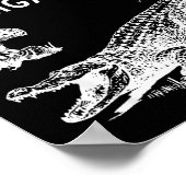 Do Not Feed Hallucinogens To The Alligators Funny  ポスター (角)