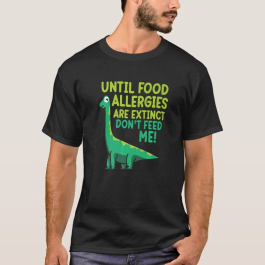 Do Not Feed Me Food Allergy Awareness Month Teal G Tシャツ (正面)