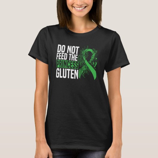 Do Not Feed The Princess Gluten Food Allergy Celia Tシャツ (正面)