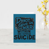Do Not Give In To The War Within End Veteran Suici カード (黄色い花)