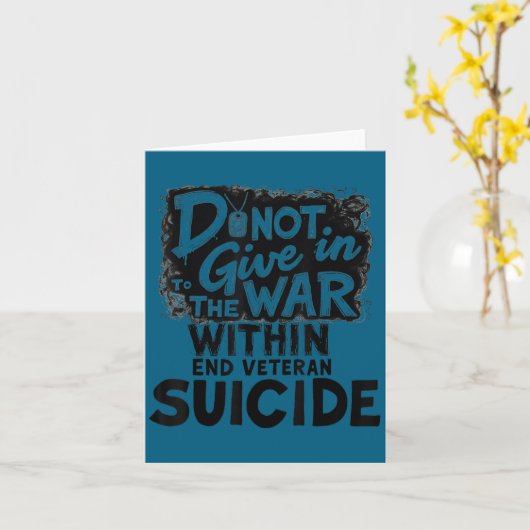 Do Not Give In To The War Within End Veteran Suici カード (黄色い花)