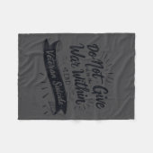 Do Not Give In To The War Within End Veteran Suici フリースブランケット (正面(横))