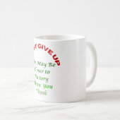 Do Not Give UP  コーヒーマグカップ (正面右)