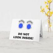 DO NOT LOOK BIRTHDAY CARD カード (黄色い花)