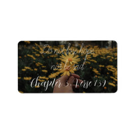 do not lose hope nor be sad ラベル