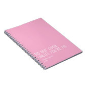 Do Not Open Unless You’re Me Notebook – Funny  ノートブック (右側)
