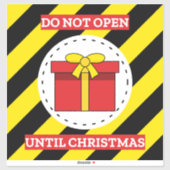 Do Not Open Until Christmas シール (シート)