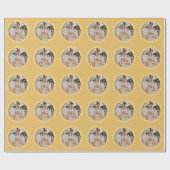 Do Not Open Until Christmas Gold ラッピングペーパー (フラット)