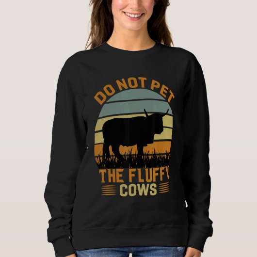 Do Not Pet The Fluffy Cows Bison_3 スウェットシャツ (正面)