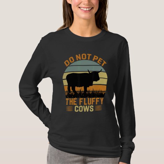Do Not Pet The Fluffy Cows Bison_3 Tシャツ (正面)