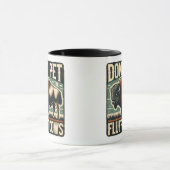 Do Not Pet the Fluffy Cows Yellowstone Bison マグカップ (中央)