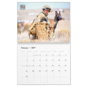 “DO NOT PET” - US Military Working Dogs Calendar カレンダー (2月 2027)