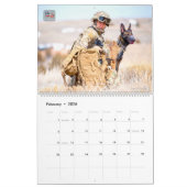 “DO NOT PET” - US Military Working Dogs Calendar カレンダー (2月 2026)