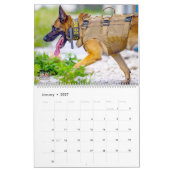 “DO NOT PET” - US Military Working Dogs Calendar カレンダー (1月 2027)