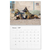“DO NOT PET” - US Military Working Dogs Calendar カレンダー (2月 2027)