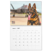 “DO NOT PET” - US Military Working Dogs Calendar カレンダー (3月 2027)